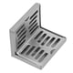 thumbnail image 1 of Corner Floor Drain, Wear Resistant 304 Stainless Steel Fine Wire Drawing Process L Shaped Drain For Kitchen, 1 of 8
