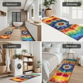 thumbnail image 5 of Colorful Rainbow Tie Dye Spiral Pattern Kitchen Rugs Sets Of 3,Kitchen Runner Rugs Non Skid Washable,Decorative Kitchen Floor Mats for Kitchen,Sink,Laundry,17"x30"+ 17"x47" + 17"x59", 5 of 6