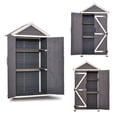 thumbnail image 5 of MCombo Outdoor Wood Storage Cabinet, Garden Tool Shed (3ft Tall) 1000, 5 of 9