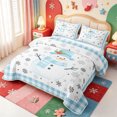 thumbnail image 3 of Manfei Winter Holiday Quilt Full,Cute Xmas Christmas Gingerbread Full Bedspread Sets,3 Pieces,1 Coverlet and 2 Pillowcases, 3 of 7