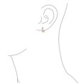 thumbnail image 3 of Bling Jewelry Womens Unisex Small CZ Hoop Earrings in Gold-Plated Sterling Silver Multi-Color Options, 3 of 5