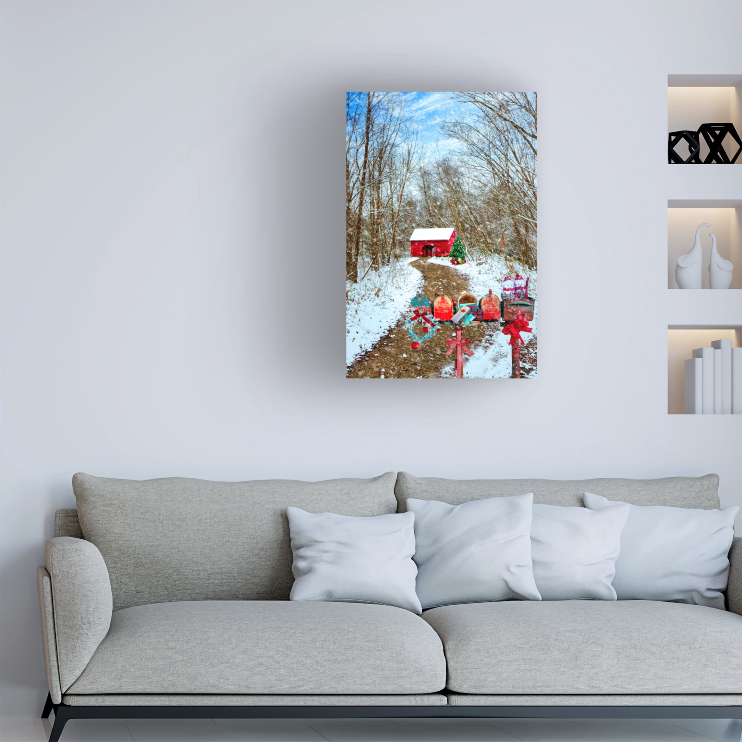 Celebrate Life Gallery 'Christmas Mailboxes' Canvas Art