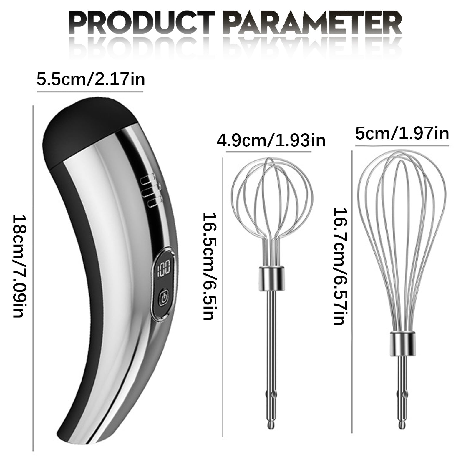 Egg Whisk Electric, Adjustable Wireless Beater, Kitchen Gadget Hand Blender, Cooking Baking Tool For Home Kitchen Cooking Details, Cake Dough Cream Batter Food Drink Protein Shake Use, 1 Set