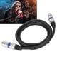 thumbnail image 4 of Cable De Micrófono XLR Macho A Hembra, Cable XLR Macho A XLR Hembra Carcasa De aleación De Zinc De 3 Pines Negra Plateada Para Amplificadores De Potencia Para Altavoces, 4 of 7