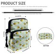 thumbnail image 6 of FUIALDOLG Polyester Crossbody Bag Zipper Portable Crossbody Purse for Travel, Honeycomb Pattern Print Cell Phone Bag, 6 of 7
