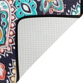 thumbnail image 4 of SKYSONIC Floral Paisley Area Rug Pad 60x39 inch, 100% Light Weight Polyester Fabric for Living Bedroom, 4 of 6