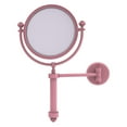 thumbnail image 6 of Southbeach Collection Wall Mounted Make-Up Mirror 8-in Diameter with 2X Magnification in Brushed Bronze, 6 of 11