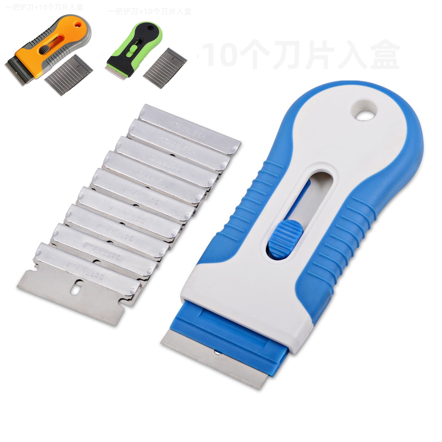 Oven Cleaning Tool Non Scratch with 10 Replacement for Ceramic hobs