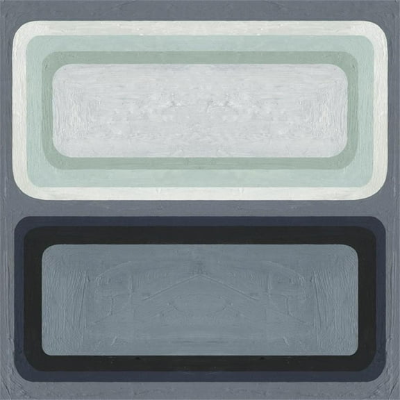 Giant Art 72x72 Maritime Color Field II Fine Art Giant Canvas Print in Green