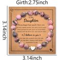 thumbnail image 2 of Sister Daughter Christams Birtshat Gifts for Women Natural Stone Beaded Bracelet Long Distance Gifts for Sisters Daughters, 2 of 14