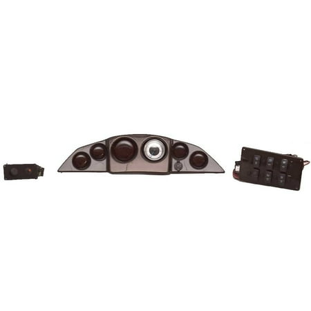 Smoker Craft Boat Dash Panel 14508 | w/ Faria Gauge Faux Woodgrain (3PC Kit)
