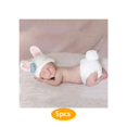 thumbnail image 1 of Photo Props Lindo Cartoon Blanco Rabbit Style Infant Baby Baby Baby Boy Crochet Geanie Hat Clothing Fotografía de bebé 5 PPCS Inevent CBP165465, 1 of 5