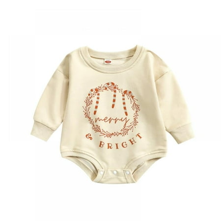 

BULLPIANO Baby Sweatshirt Romper - Autumn Newborn Infant Baby Clothes Toddler Cake Print Jumpsuits Boys Girls Long Sleeve Cotton Bodysuits For Baby Cute