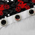 thumbnail image 4 of Feelyou Teens Red Dirt Bike Curtains Pack of 2 (42x84 Each), Motorcycle Extreme Sport Curtains Blackout, Graffiti Watercolor Bedroom Curtains, Blackout Curtains Home Decor, 4 of 6