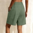 thumbnail image 6 of MYAOYI Shorts for Women Multi Colors Dress Shorts High Waisted with Pockets Casual Work Office Pleated Shorts, 6 of 6
