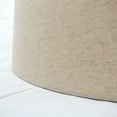 thumbnail image 3 of Mestar Oatmeal Fabric Hardback Drum Lampshade (Spider) (12x14x10), 3 of 4