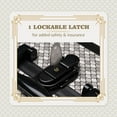 thumbnail image 4 of Byootique Makeup Train Case with Mirror Cosmetic Organizer Art Deco Graphite, 4 of 9