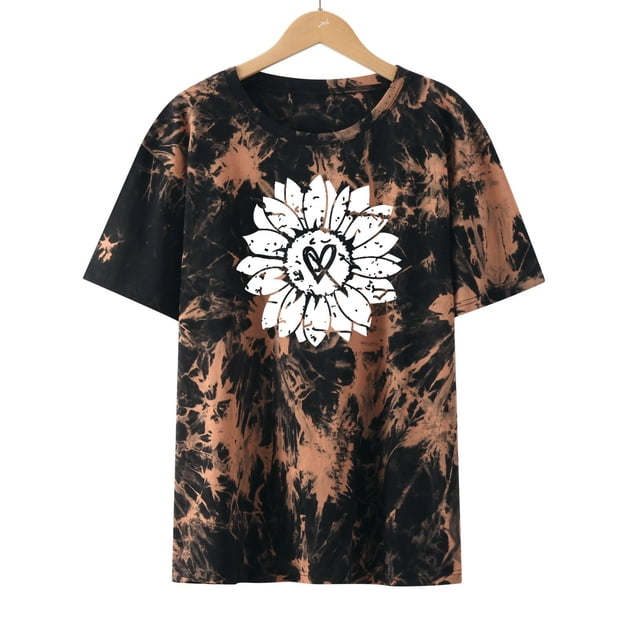 Puntoco - Camiseta de manga corta con cuello redondo y estampado a la moda para mujer Puntoco Puntoco-2058