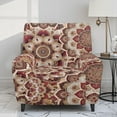 thumbnail image 2 of Kuiaobaty Mandala Flower Print Reclining Slipcover Breathable Recliner Chair Cover Durable Reclining Sofa Slipcover Washable Recliner Couch Cover with Pocket for Living Room, 2 of 8