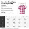 thumbnail image 5 of Goofa Plaid Heart Printed Men's Casual Short-sleeved Shirt,Lightweight Breathable Button-down,Summer Casual men's top,Versatile Fashion shirt-Small, 5 of 7
