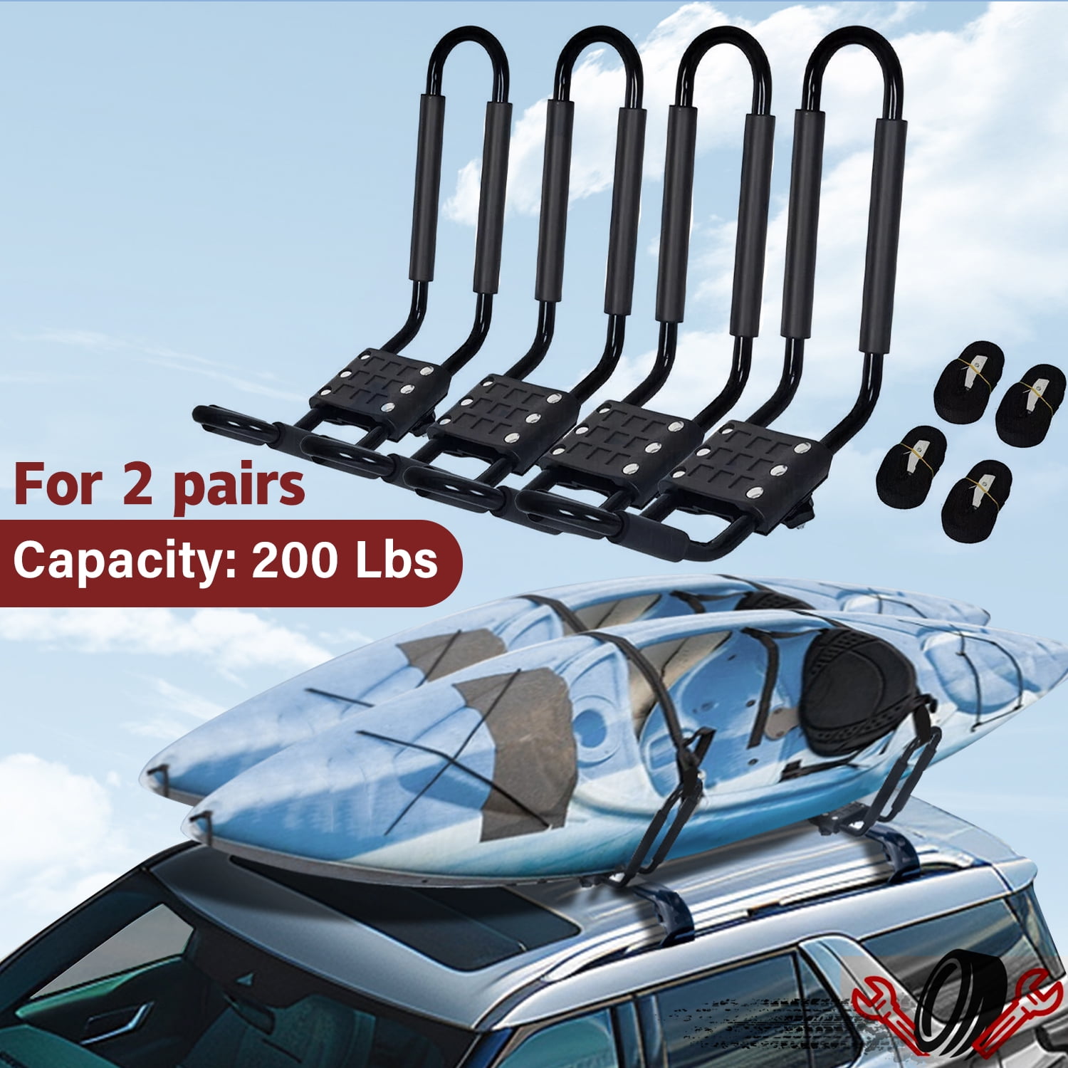 Cargoloc rooftop kayak carrier hotsell