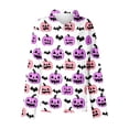 thumbnail image 5 of JTZGDY Halloween Button Down Shirts for Women Plus Size Cute Ghost Pumpkin Printed Fall Long Sleeve Collared Graphic T-Shirts Loose Fit Casual Holiday Gift Oversized Tees Tops, 5 of 8
