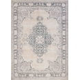 thumbnail image 2 of Well Woven Mareva Machine Washable Beige Vintage Oriental Medallion Area Rug, 2 of 6