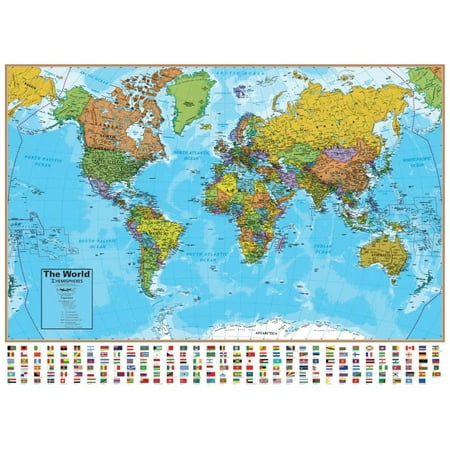 - World Wall Map with Flags - 51
