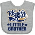 thumbnail image 3 of Inktastic Little Brother Worlds Best Boys Baby Bib, 3 of 4