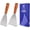 LITTLE SMALL, variant on Small Metal Spatula Set,Mini Wooden Spatulas for Kitchen Use,Tiny Griddle Solid Stainless Steel Spatula With Wood Handle for Cake Fish Cookie,Grill Chef Baking Scraper Spatula Turner,2 Pack,Sliver