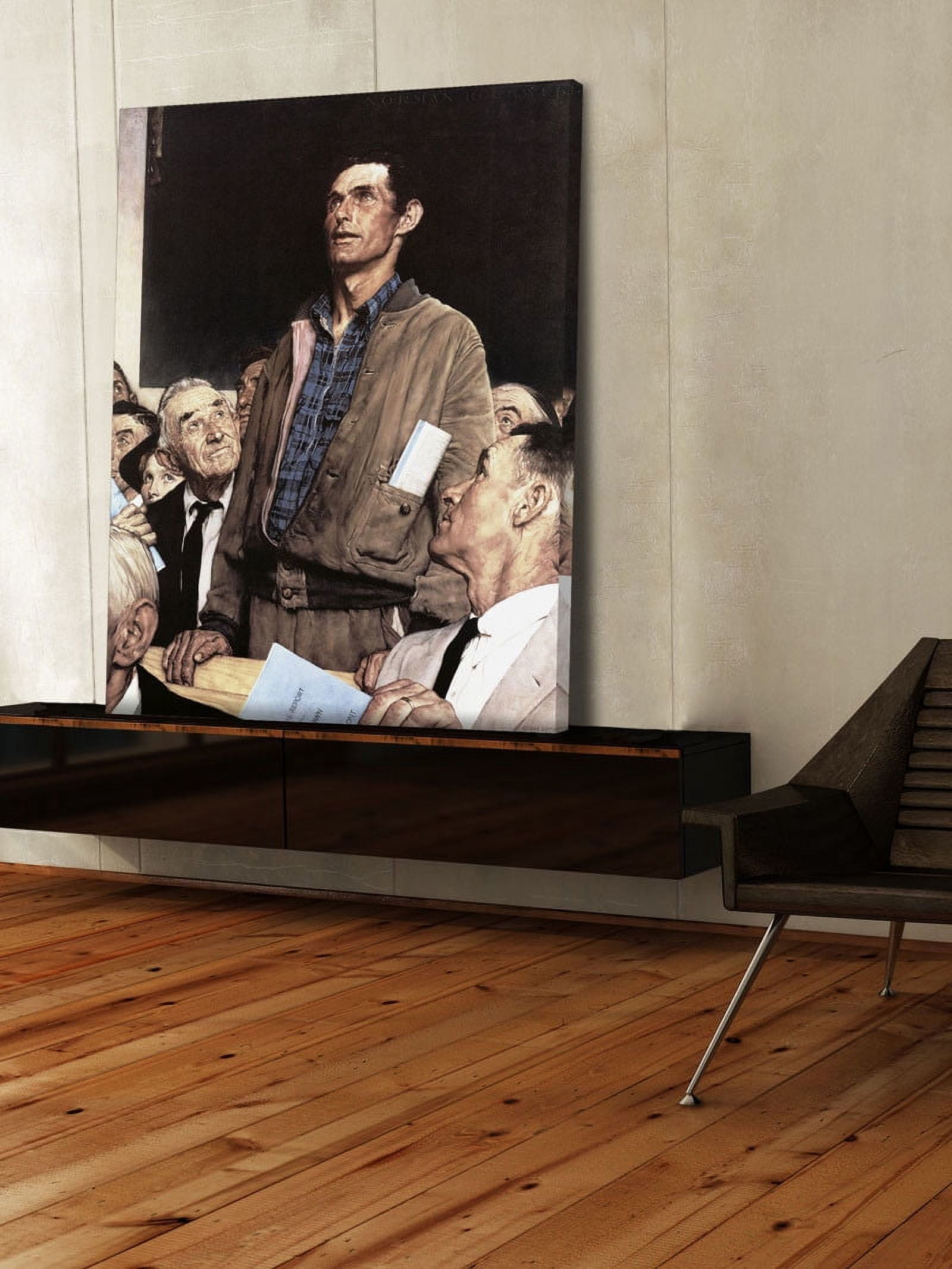 Marmont Hill "Freedom Of Speech" by Norman Rockwell Painting Print on Canvas