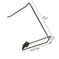 thumbnail image 2 of unbranded Organizador De De Metal Negro Para Escritorio Colgante Para Aretes Y Collares, 2 of 8