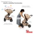 thumbnail image 3 of Carriola de Viaje para Bebe Plegable Ligera con Portabebe-Beige, 3 of 8