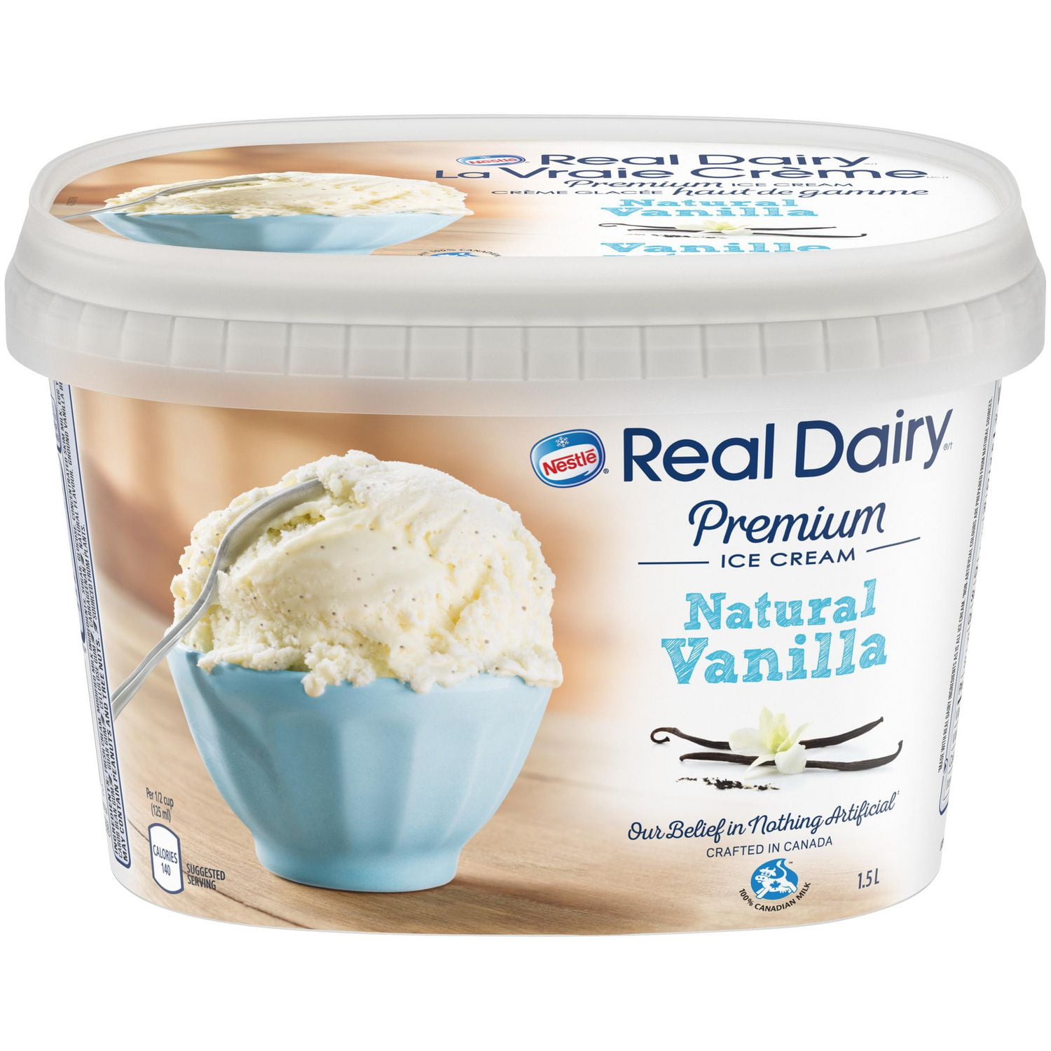 Real Dairy Natural Vanilla Premium Ice Cream 1 5 L Tub Walmart Canada