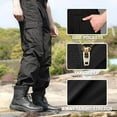thumbnail image 5 of Men's Work Pants Water Resistant Cargo Pants Outdoor Tactical Hiking Pants Black, 5 of 10