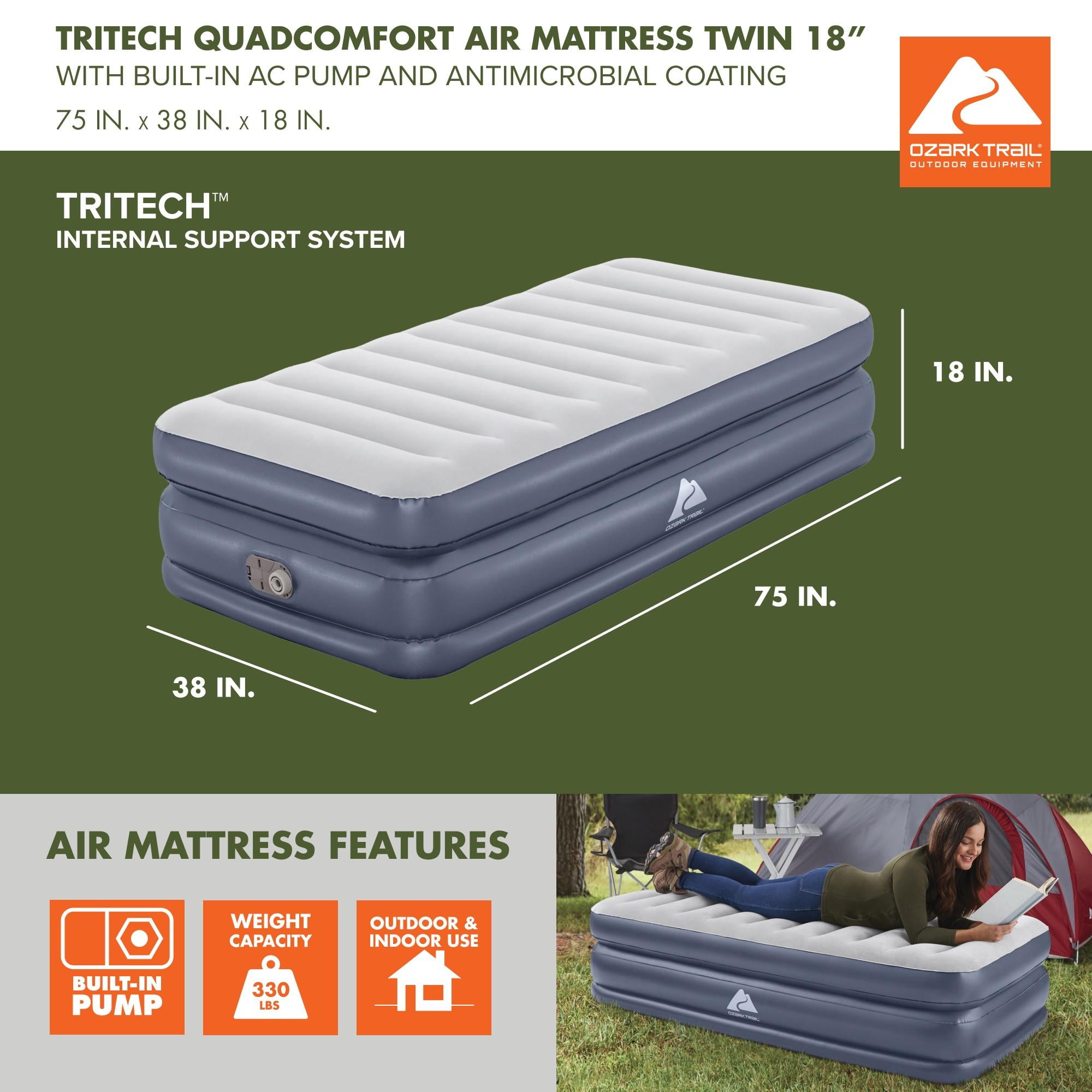 Ozark trail dual headrest airbed hotsell