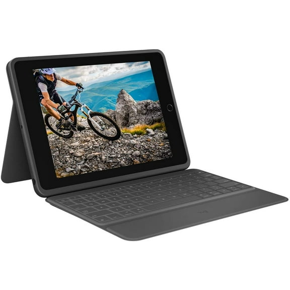 Restored Logitech Rugged Folio Keyboard Folio for Apple iPad (7th, 8th & 9th Gen) (Refurbished)