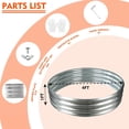 thumbnail image 5 of Round Galvanized Fire Pit Ring/Fire Ring - Foldable and Perfect for Outdoor Gatherings and Campfires in The Yard/Garden/Park/Beach, 5 of 10