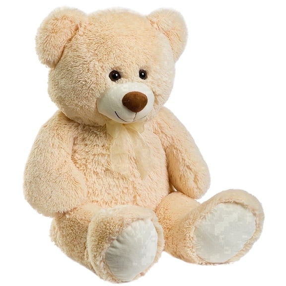 HollyHOME Giant Teddy Bear Big Plush Stuffed Animal Soft Cuddly Toy Gift for Girlfriend Kids Valentine's Day 36 Inch Beige