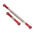 thumbnail image 3 of Metal Steering Servo Link Pull Rod, Novel Servo Link Rod Steering Pull Rod Exquisite Lightweight Aluminum Alloy Durable Reliable  for D90 MN90 MN91 Red, 3 of 8
