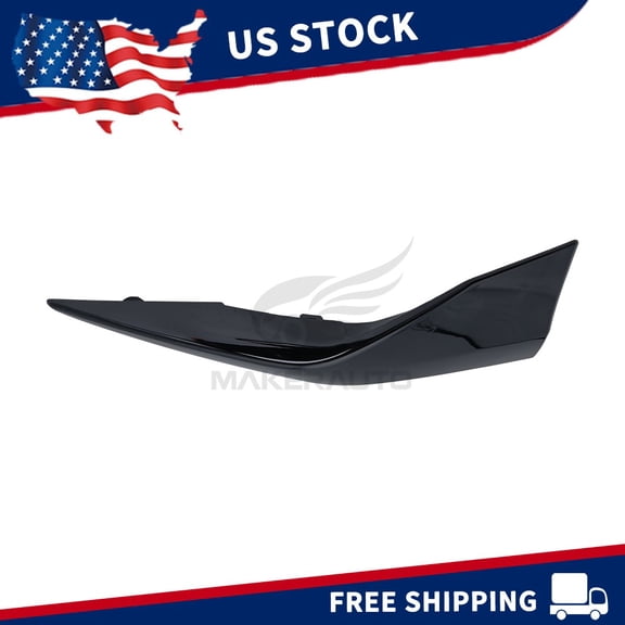 For 2025 Toyota Camry SE Front Lower Bumper Left Side Trim Molding Matte Black