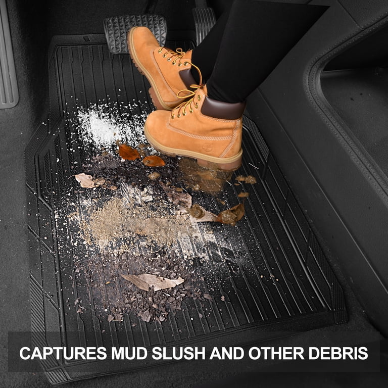 CAR GRAND Rubber Floor Mats, All-Season Waterproof Set photo 7