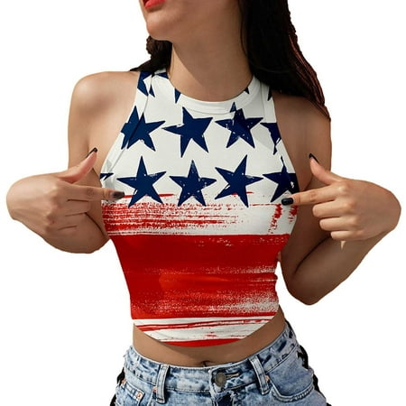 

JDEFEG Baggy Casual Shirts Women Ladies Summer Casual Printed Round Neck Sleeveless Vest Sling Slim Top Bra Too Lingerie for Women Polyester Beige M