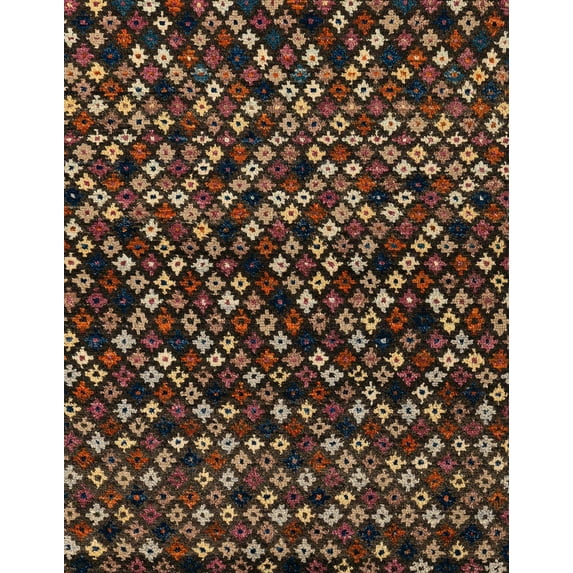Ahgly Company Indoor Rectangle Abstract Red Abstract Area Rugs, 8' x 12'