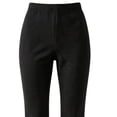 thumbnail image 5 of Bixock Toddler Girls Leggings High Waist Flare Pants Kids Trousers Elastic Waist Solid Color Fleece Lined Side Pocket Slim Fall Winter Sport Casual Wear Size 14-15Years, 5 of 6
