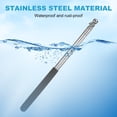thumbnail image 4 of Uxcell 4-Pack Telescopic Handheld Flagpoles, 4.6ft/1.4m Stainless Steel Handheld Portable Extendable Flagpole [Black], 4 of 7