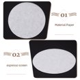 thumbnail image 3 of Filtros de papel de café redondos de 100 piezas para máquinas de café espresso filtros de café portátiles fabricando cafetería almohadillas de papel de café accesorios de espresso, 3 of 5