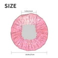 thumbnail image 5 of KLL Sparkly Pink Glitter Pattern Shower Cap & Bath Cap for Women,Reversible Oversized Waterproof Shower Caps for all Hair Lengths,Elastic Reusable Bathing Hair Cap, 5 of 7