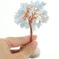 thumbnail image 3 of Exquisite Woven Crystal Stone Tree Tabletop Crystal Tree Shape Ornament, 3 of 6