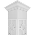 thumbnail image 4 of Ekena Millwork 12"W x 9'H Craftsman Classic Square Non-Tapered Koroluck Fretwork Column w/ Crown Capital & Crown Base, 4 of 8